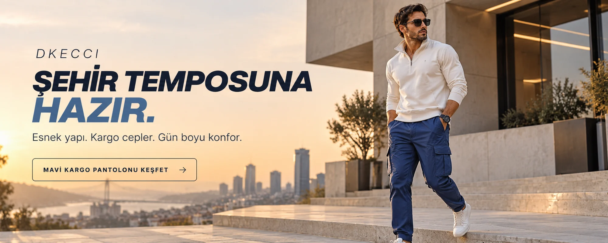 DKECCI — Şehir temposuna hazır. Esnek yapı, kargo cepler, gün boyu konfor.